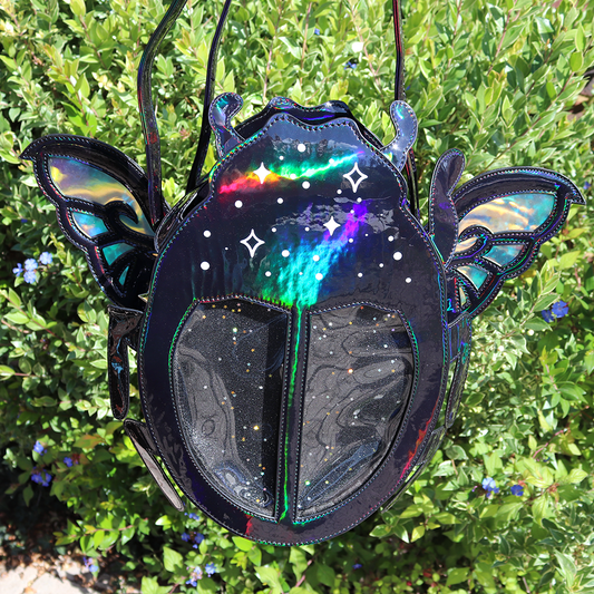 Beetle Ita Bag - Holographic Black