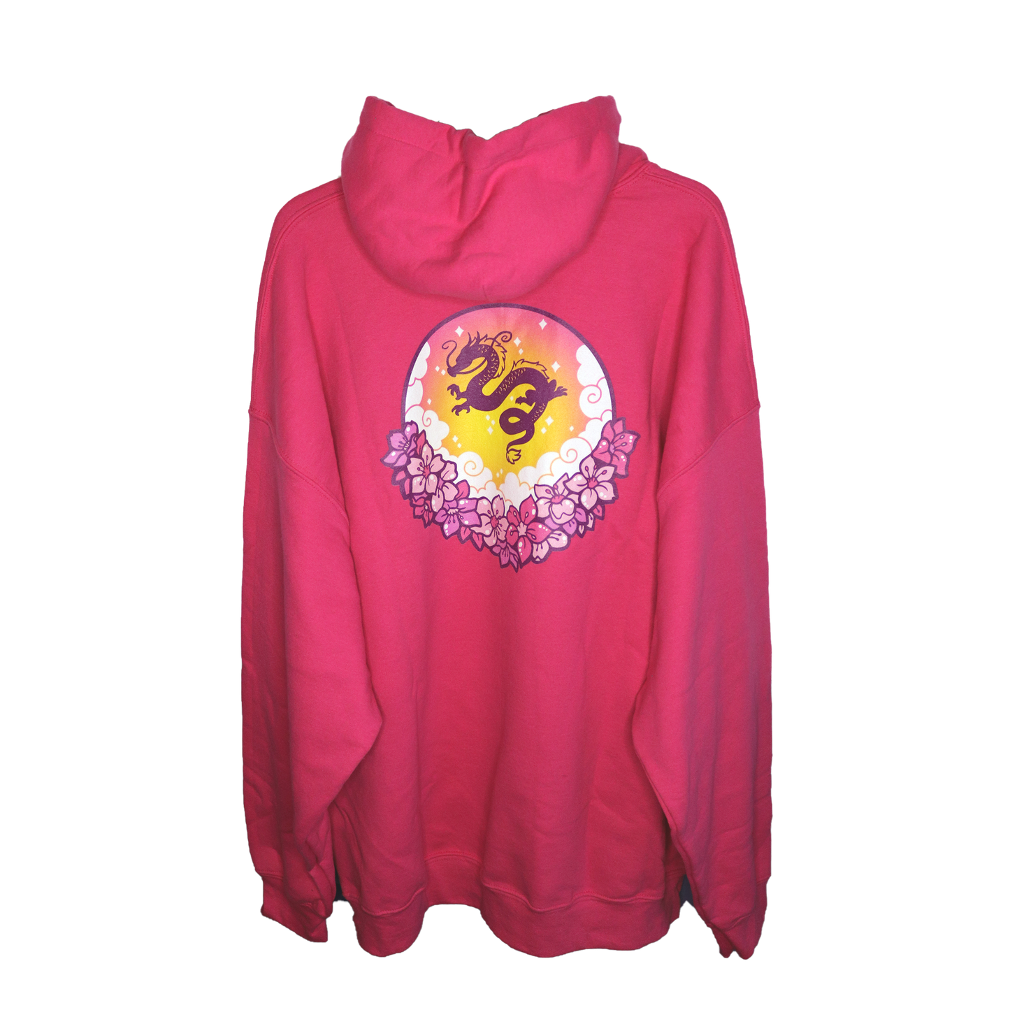 Long Dragon Embroidered Hoodie
