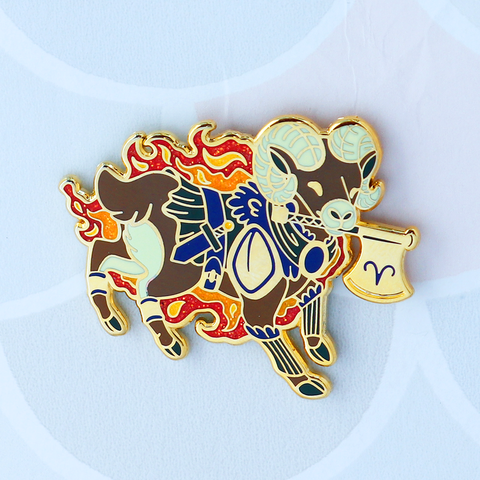 Aries Barbarian Enamel Pin