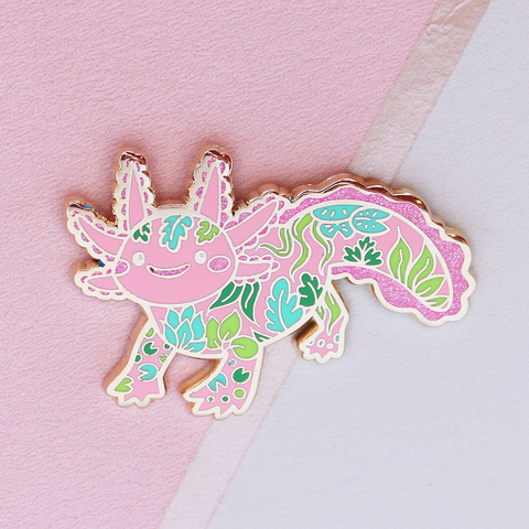 Axolotl Enamel Pin