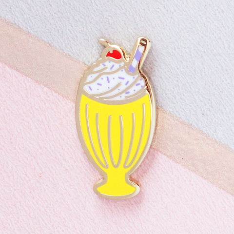 Banana Milkshake Mini Pin