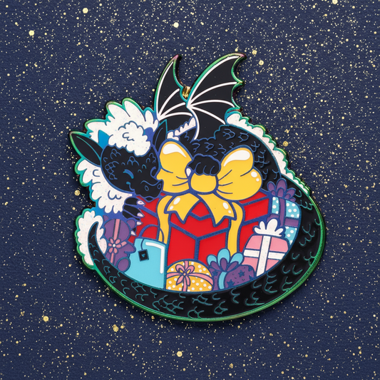 Limited Edition Rainbow Metal Gift Present Dragon Enamel Pin