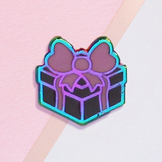 Black Present Mini Pin