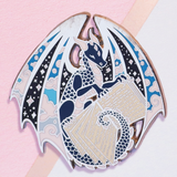 Blue Book Dragon Enamel Pin