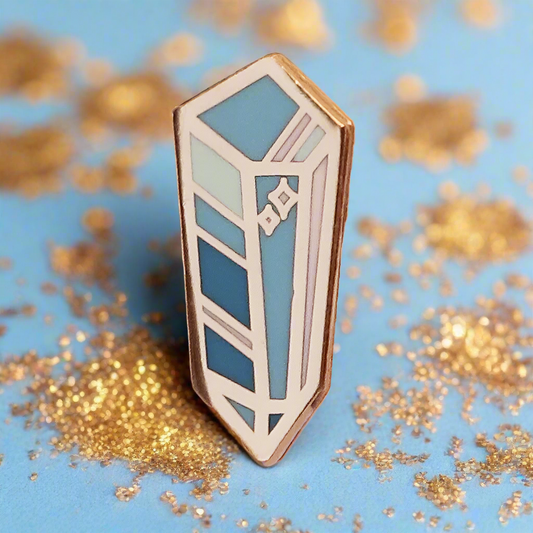 Blue Crystal Mini Pin