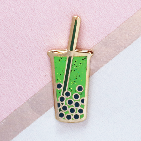 Green Boba Mini Pin