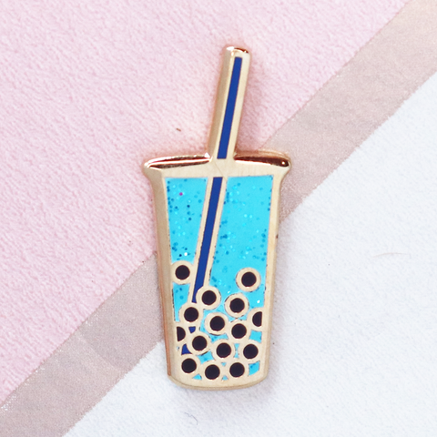 Blue Boba Mini Pin