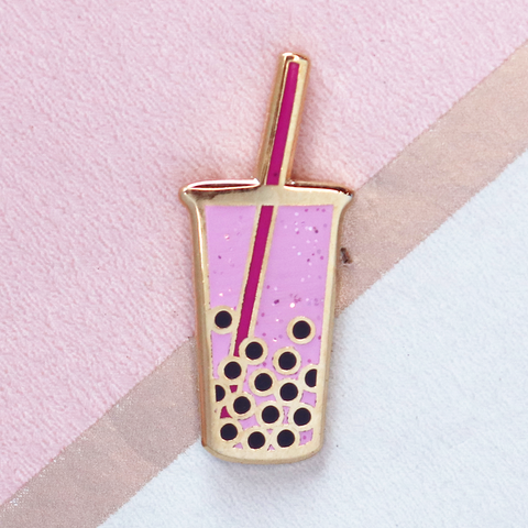 Pink Boba Mini Pin