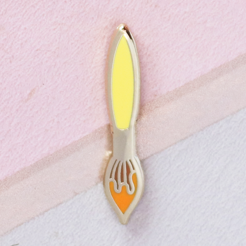 Yellow Paintbrush Mini Pin