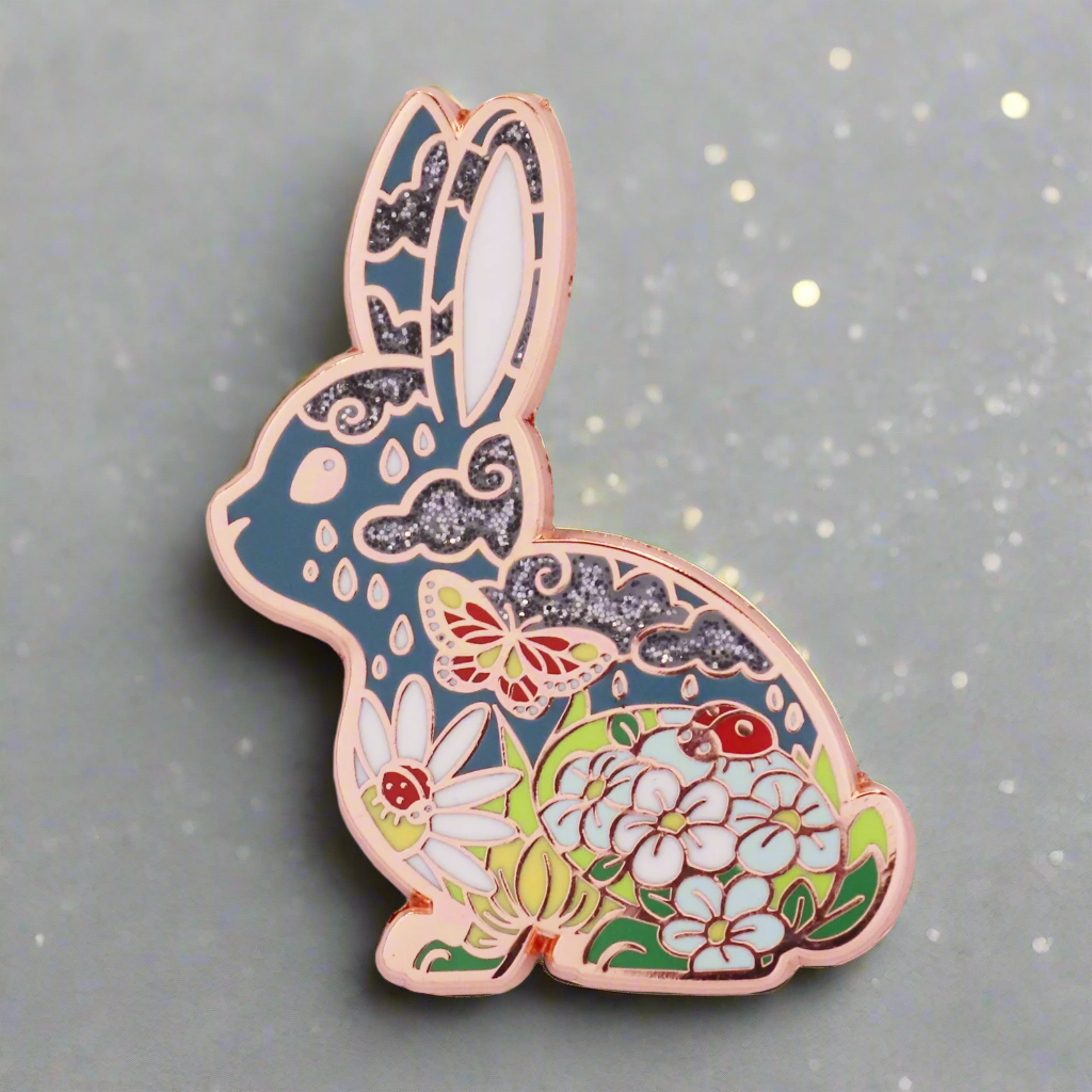 Spring Bunny Enamel Pin