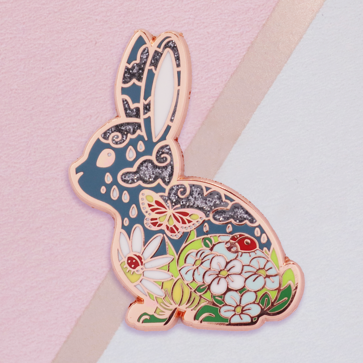 Spring Bunny Enamel Pin