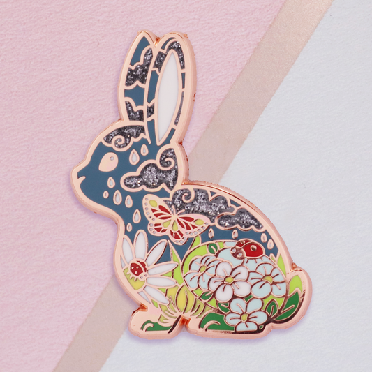 Spring Bunny Enamel Pin