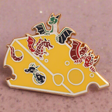 Cheese Hoarder Dragons Enamel Pin