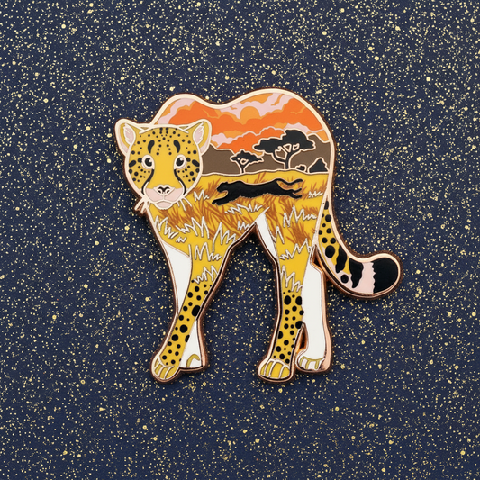 Cheetah Enamel Pin