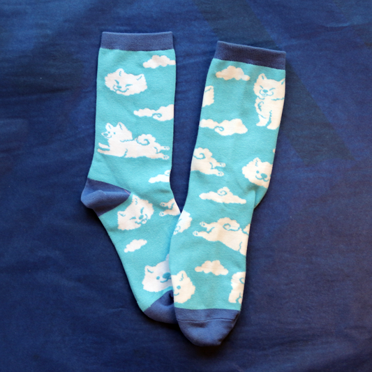 Cloud Dog Socks