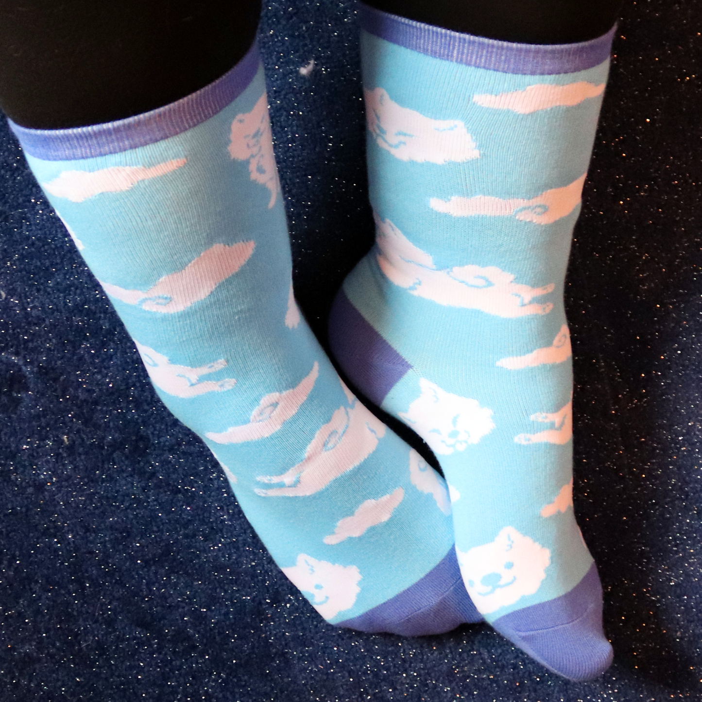 Cloud Dog Socks