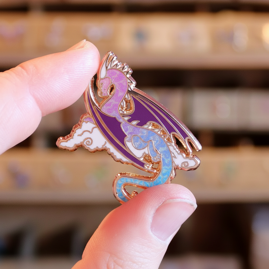 Cloud Dragon Enamel Pin