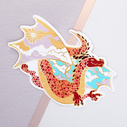 Day Dragon Vinyl Sticker