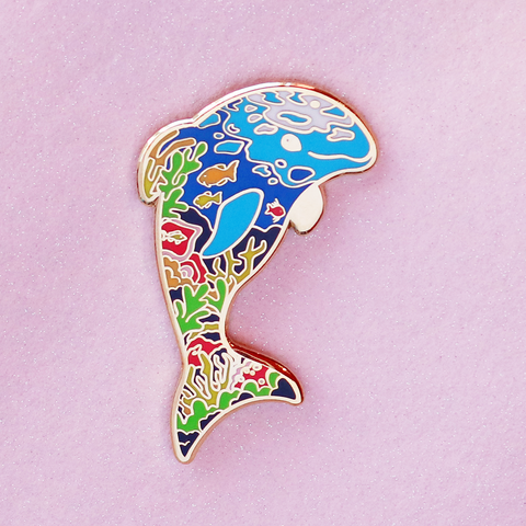 Dolphin Enamel Pin