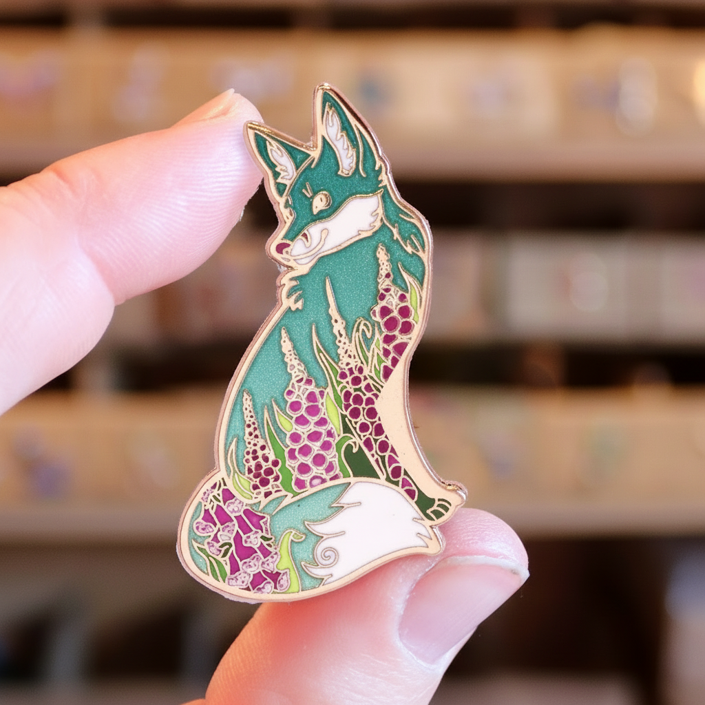 Foxgloves Enamel Pin