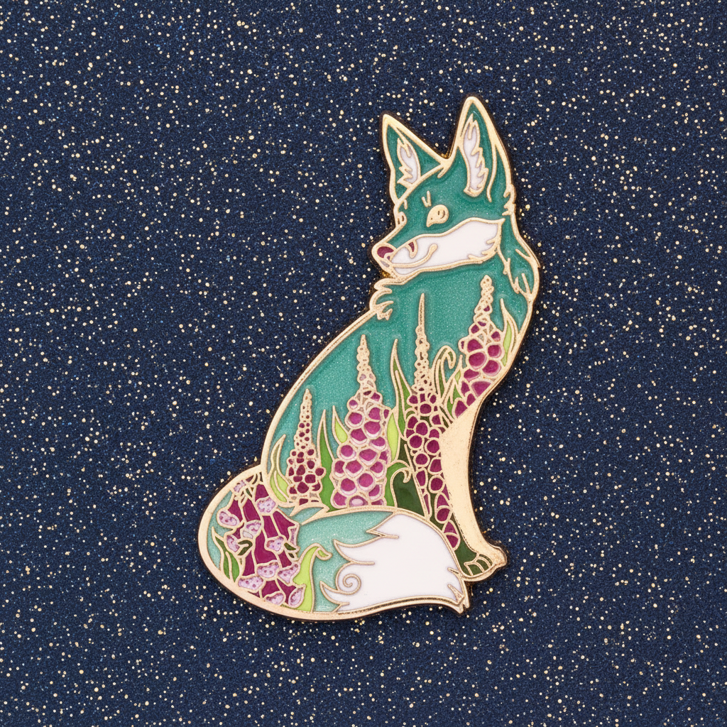 Foxgloves Enamel Pin