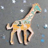 Giraffe Enamel Pin