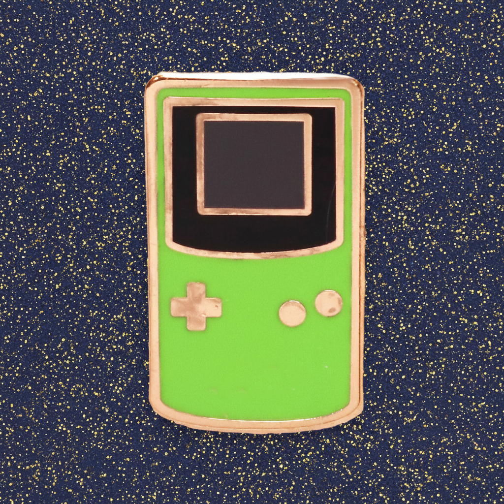 Green Handheld Game Console Mini Pin