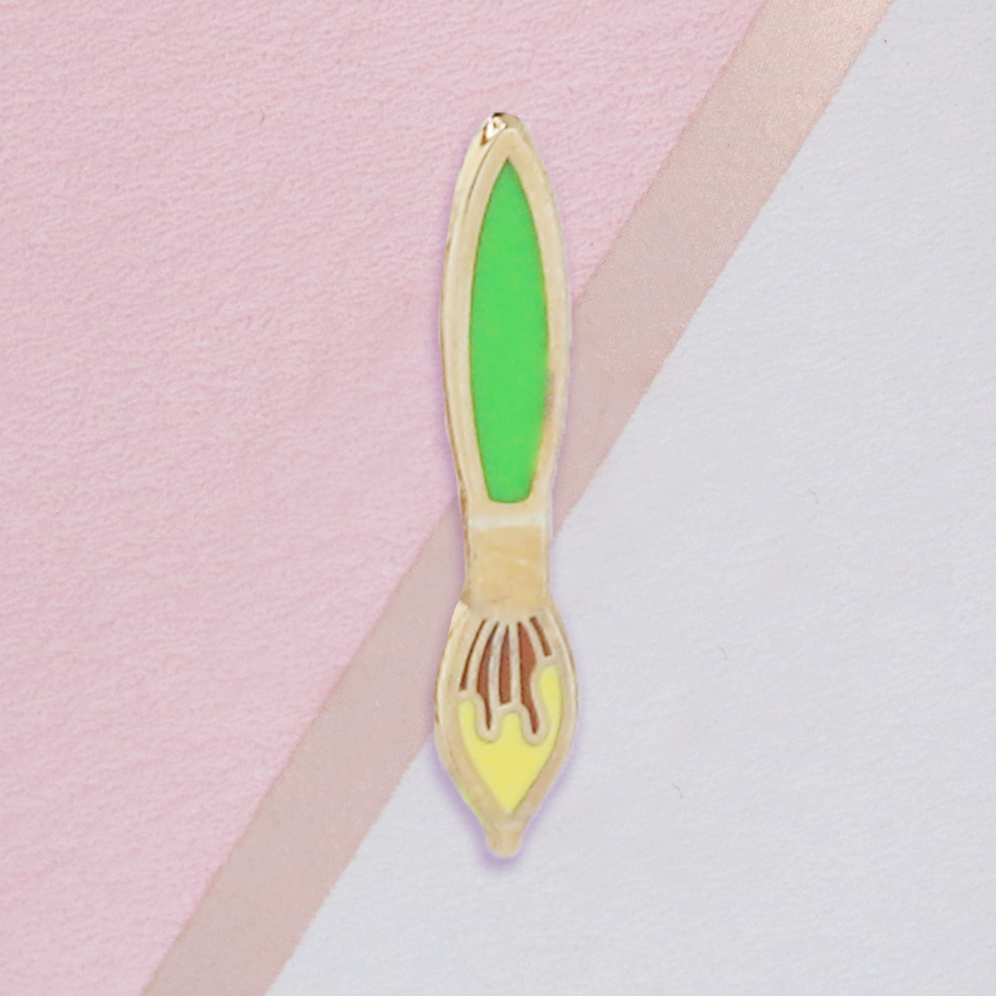 Green Paintbrush Mini Pin