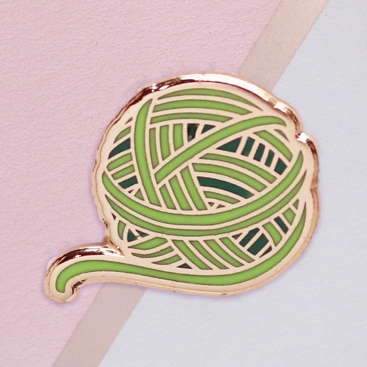 Green Yarn Mini Pin