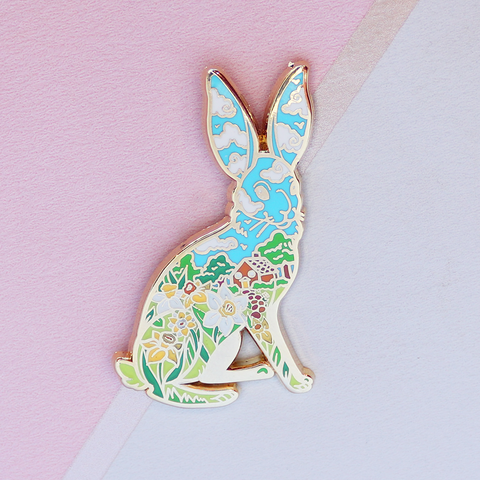 Hare Enamel Pin