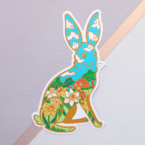 Hare Vinyl Sticker