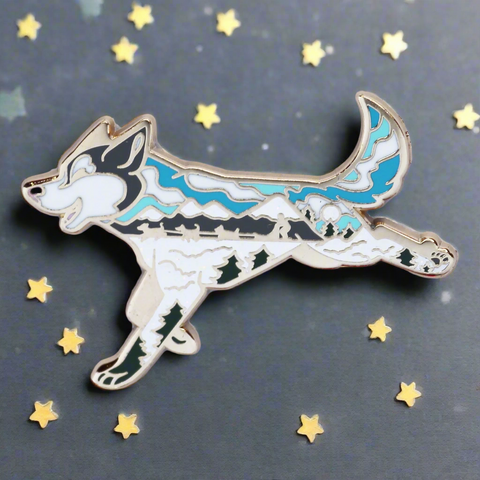 Husky Enamel Pin