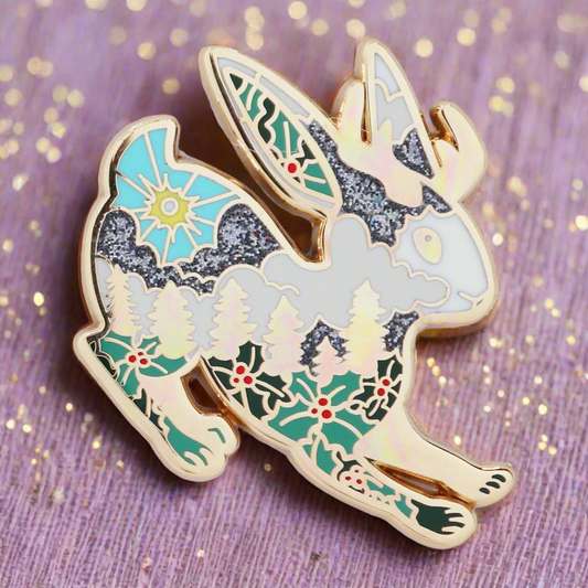 Jackalope Enamel Pin