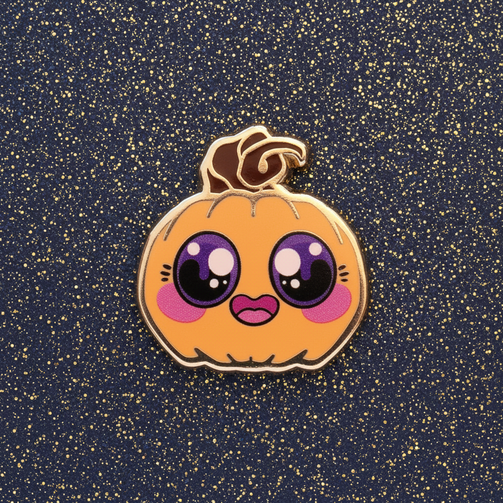 Kawaii Jack-O-Lantern Mini Pin