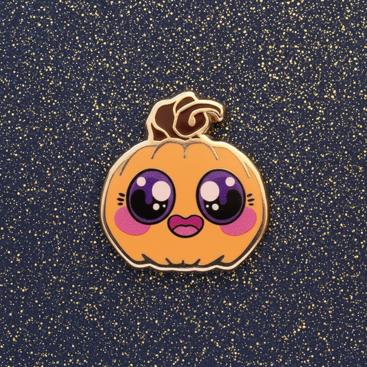 Kawaii Jack-O-Lantern Mini Pin