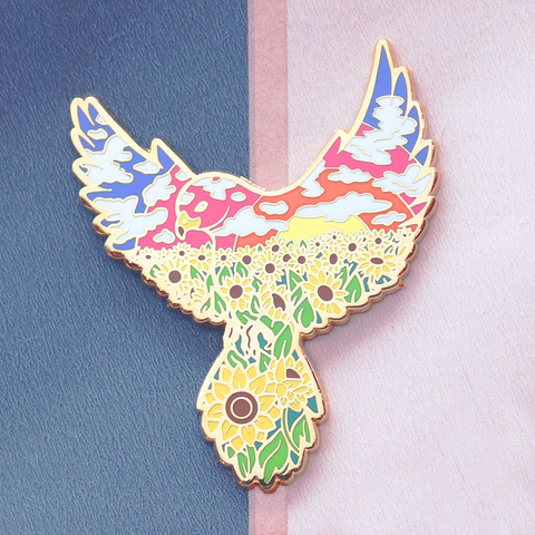 Kestrel Enamel Pin