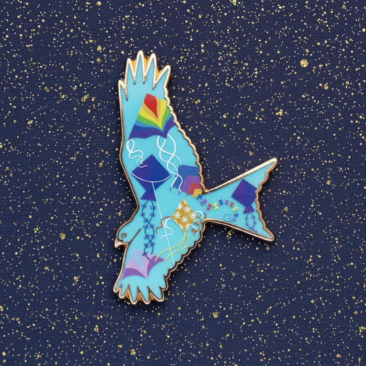 Kites in Flight Enamel Pin