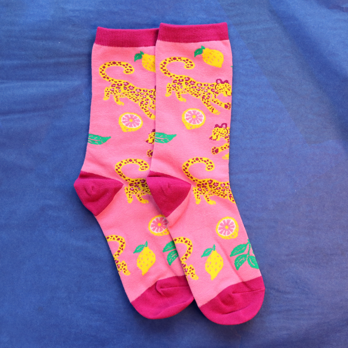 Lemon Leopard Socks