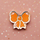 Orange Bow Mini Pin