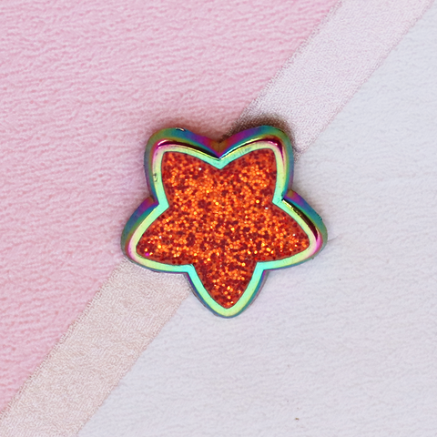 Orange Star Mini Pin