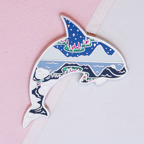 Aurora Orca Enamel Pin