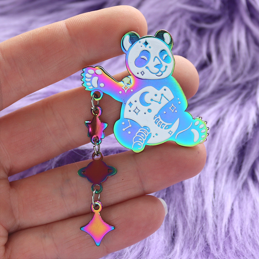 Space Panda Enamel Pin