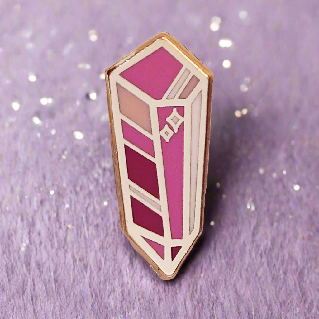Pink Crystal Mini Pin