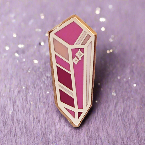 Pink Crystal Mini Pin