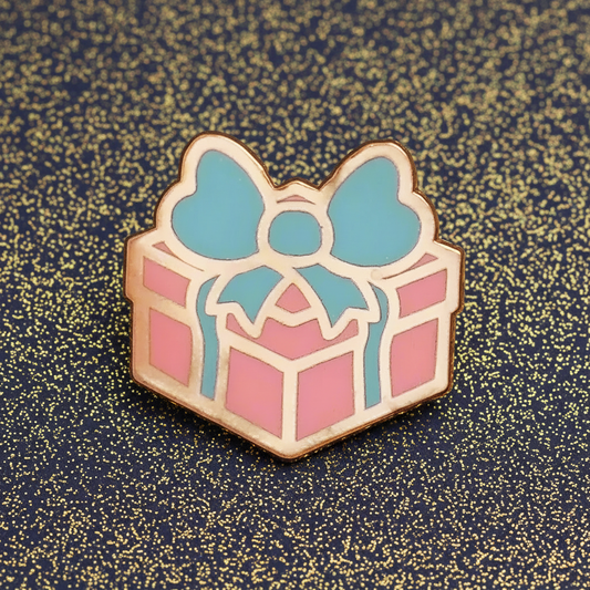 Pink Present Mini Pin