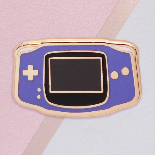 Purple Handheld Game Console Mini Pin