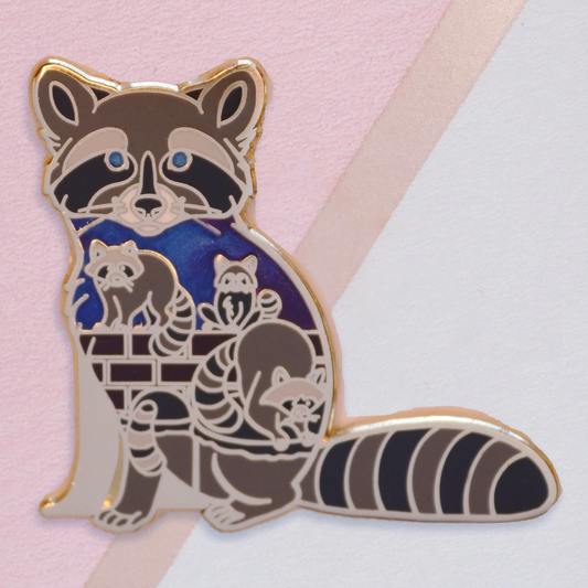 Raccoon Enamel Pin