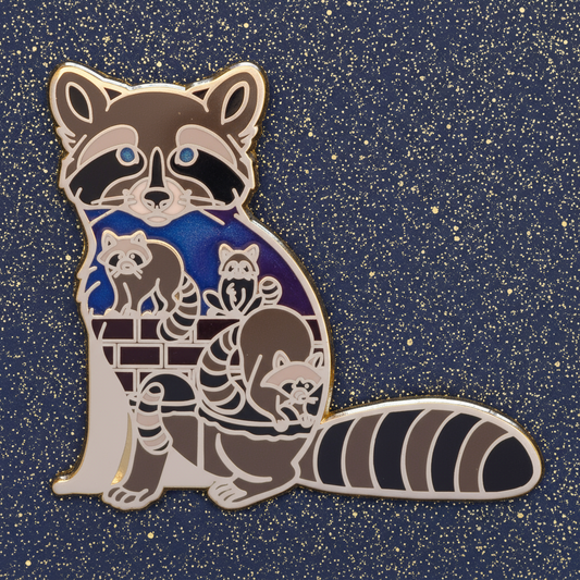 Raccoon Enamel Pin