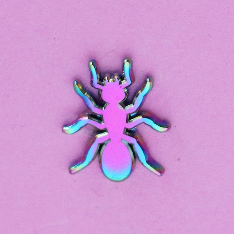 Rainbow Ant Mini Pin
