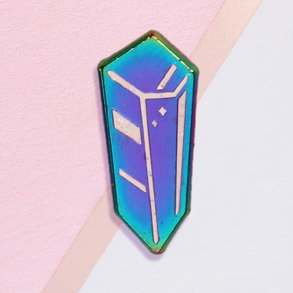 Rainbow Crystal Mini Pin